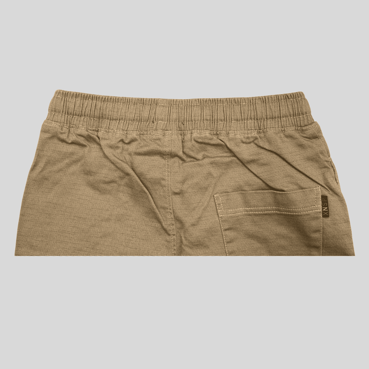 Boys Leisure Plain Cotton Shorts Full Elastic - Grey