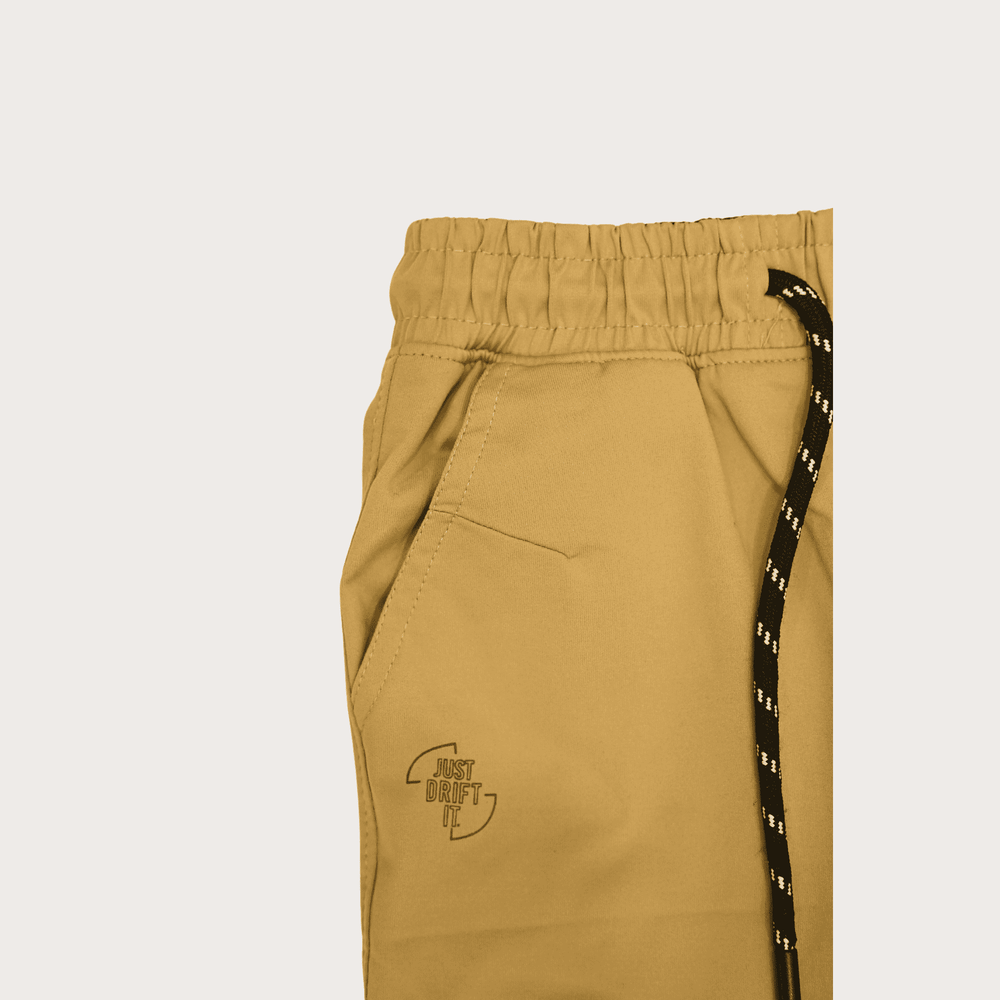 Boys Leisure Plain Rib Waist Track Pant With Rib - Cream