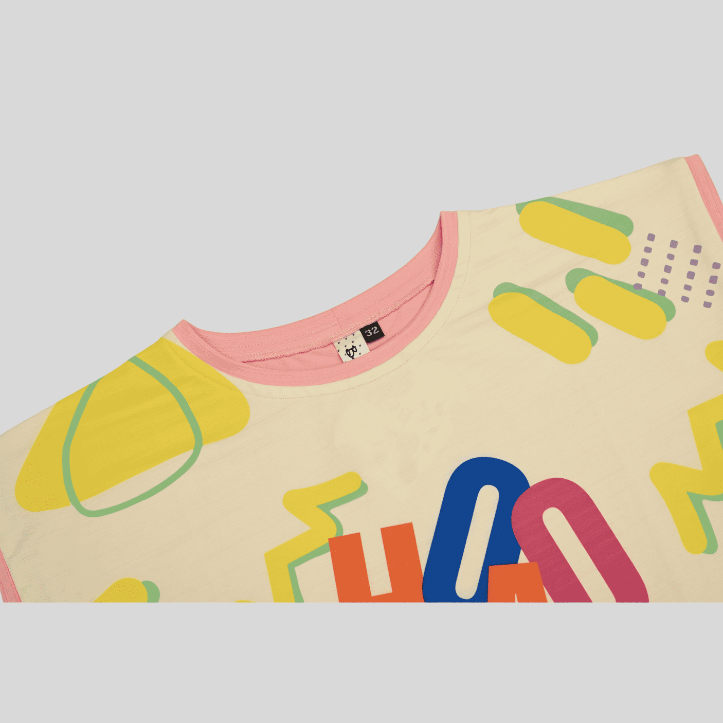 Girls Casual Half Sleeves Printed Crop Top - Pink