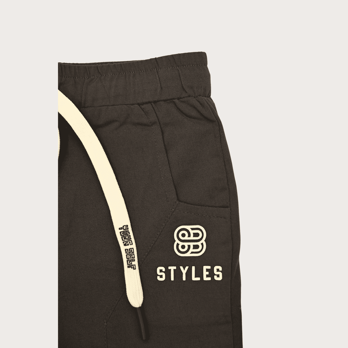 Boys Leisure Plain Rib Waist Track Pant W/O Rib - D.Grey