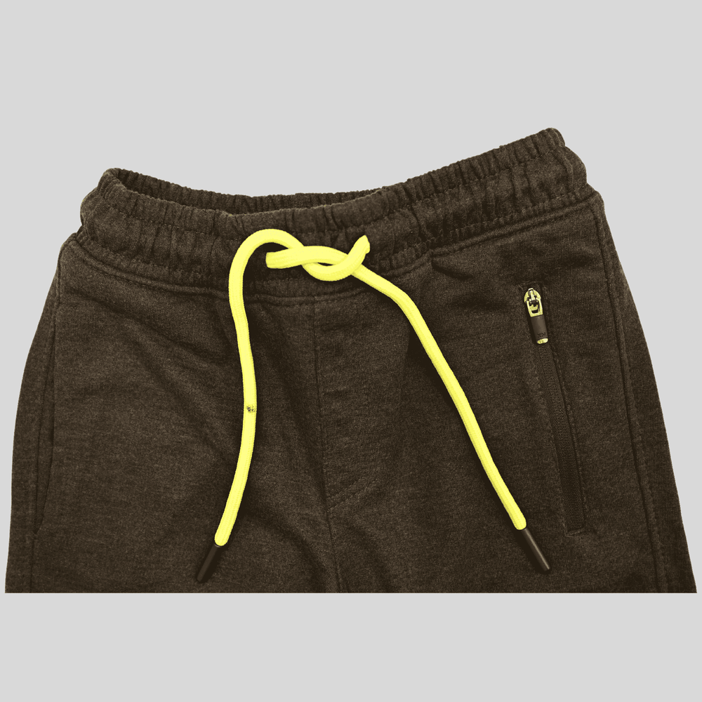 Boys Leisure Plain Rib Waist Track Pant With Rib - D.Grey