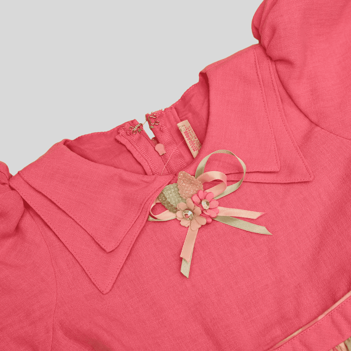 Girls Casual Printed Cotton Frocks - Pink