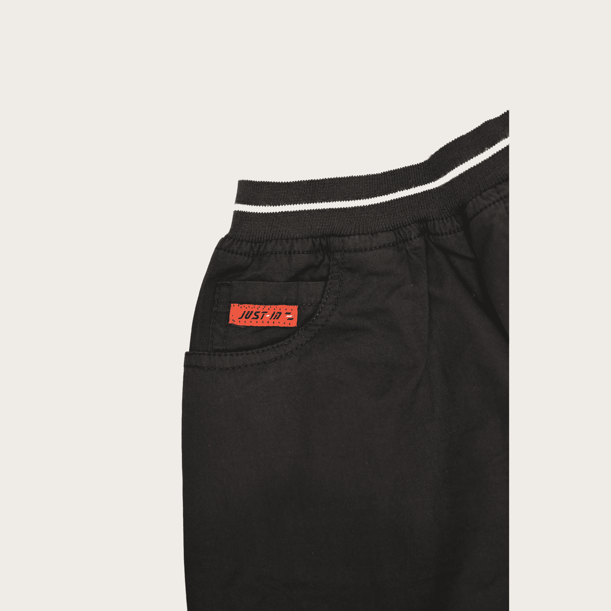 Boys Casual Plain Cotton Shorts Full Elastic - Navy Blue