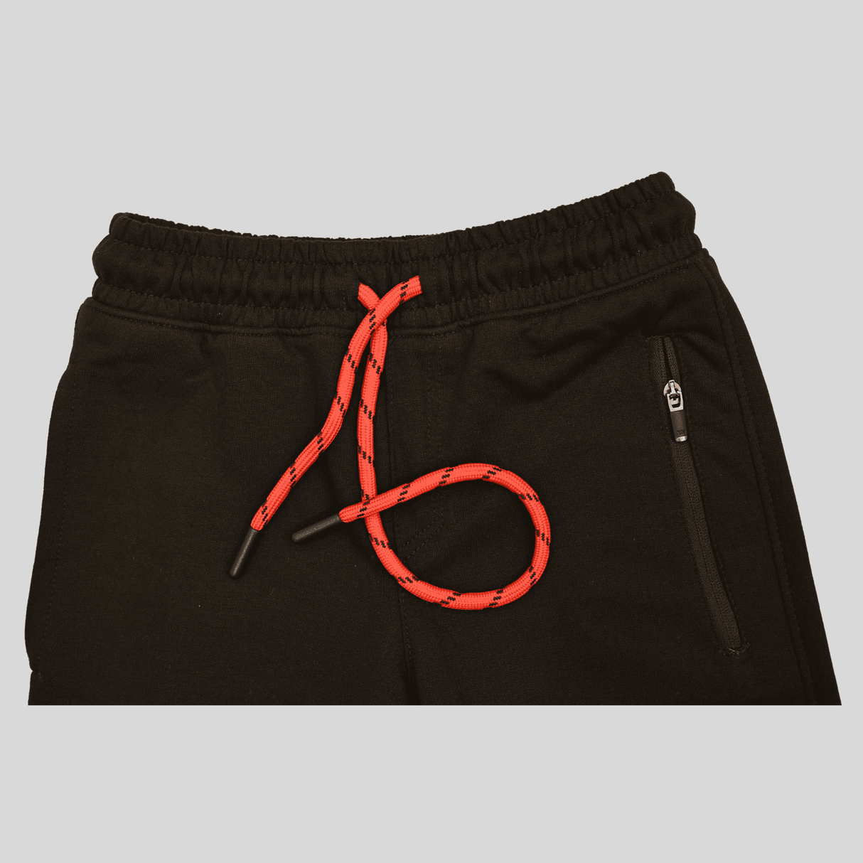 Boys Leisure Plain Rib Waist Track Pant With Rib - Black