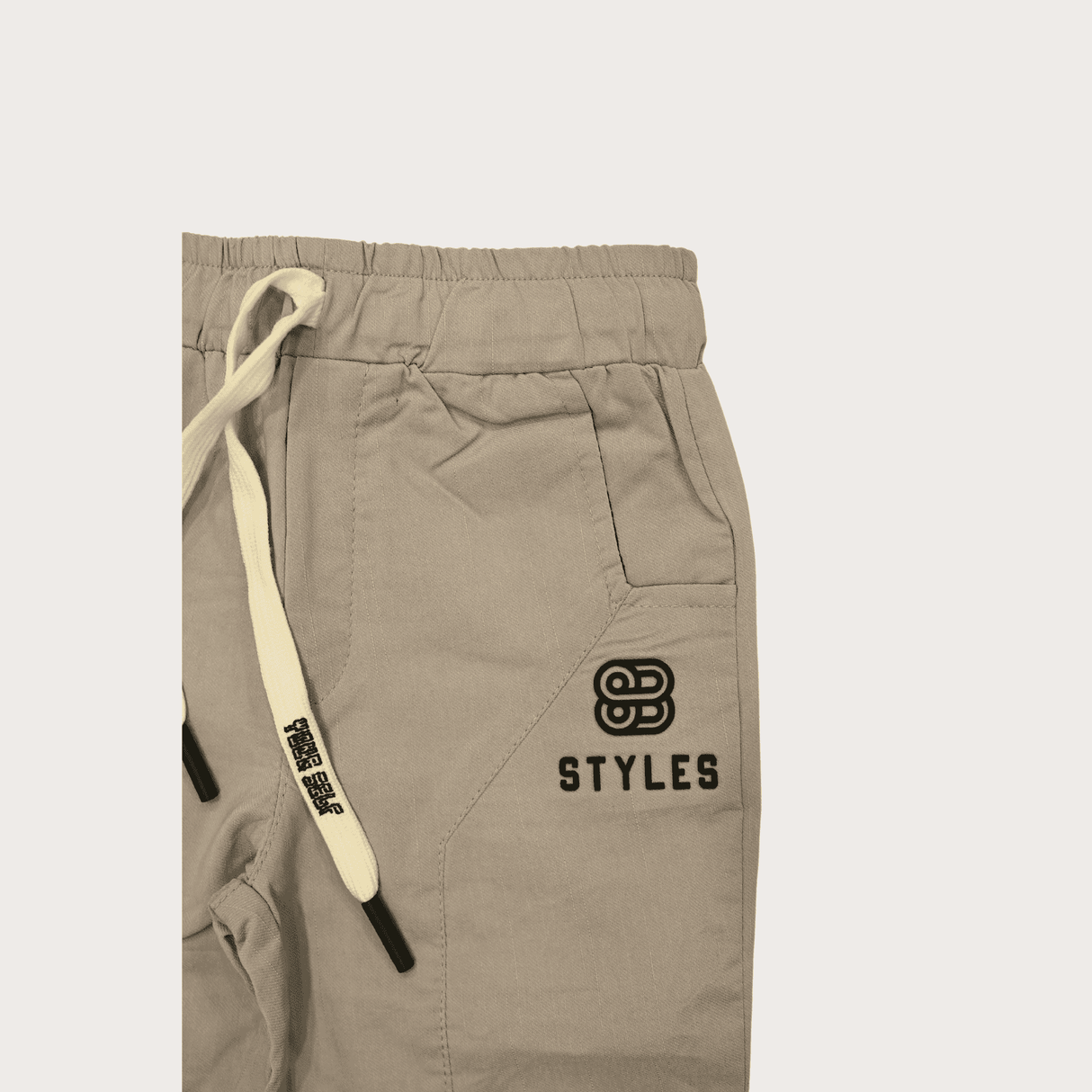 Boys Leisure Plain Rib Waist Track Pant W/O Rib - L.Grey