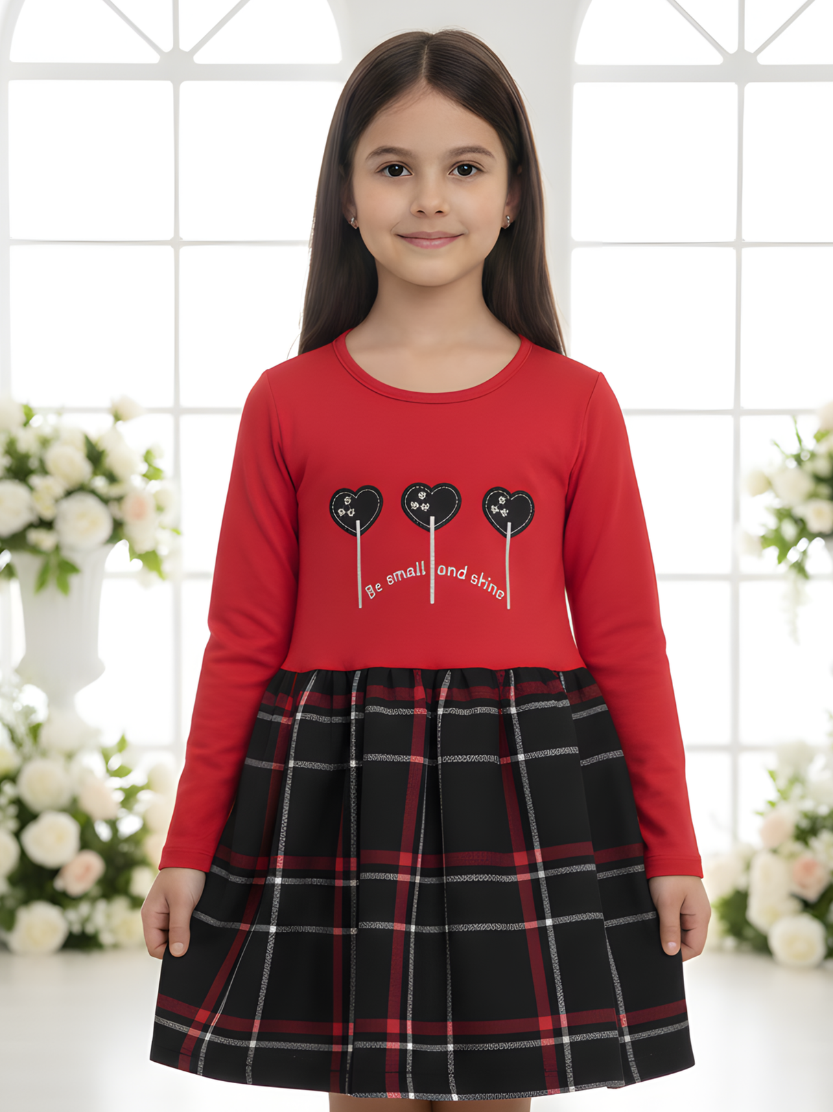 Girls Casual Printed Cotton Frocks - Pink