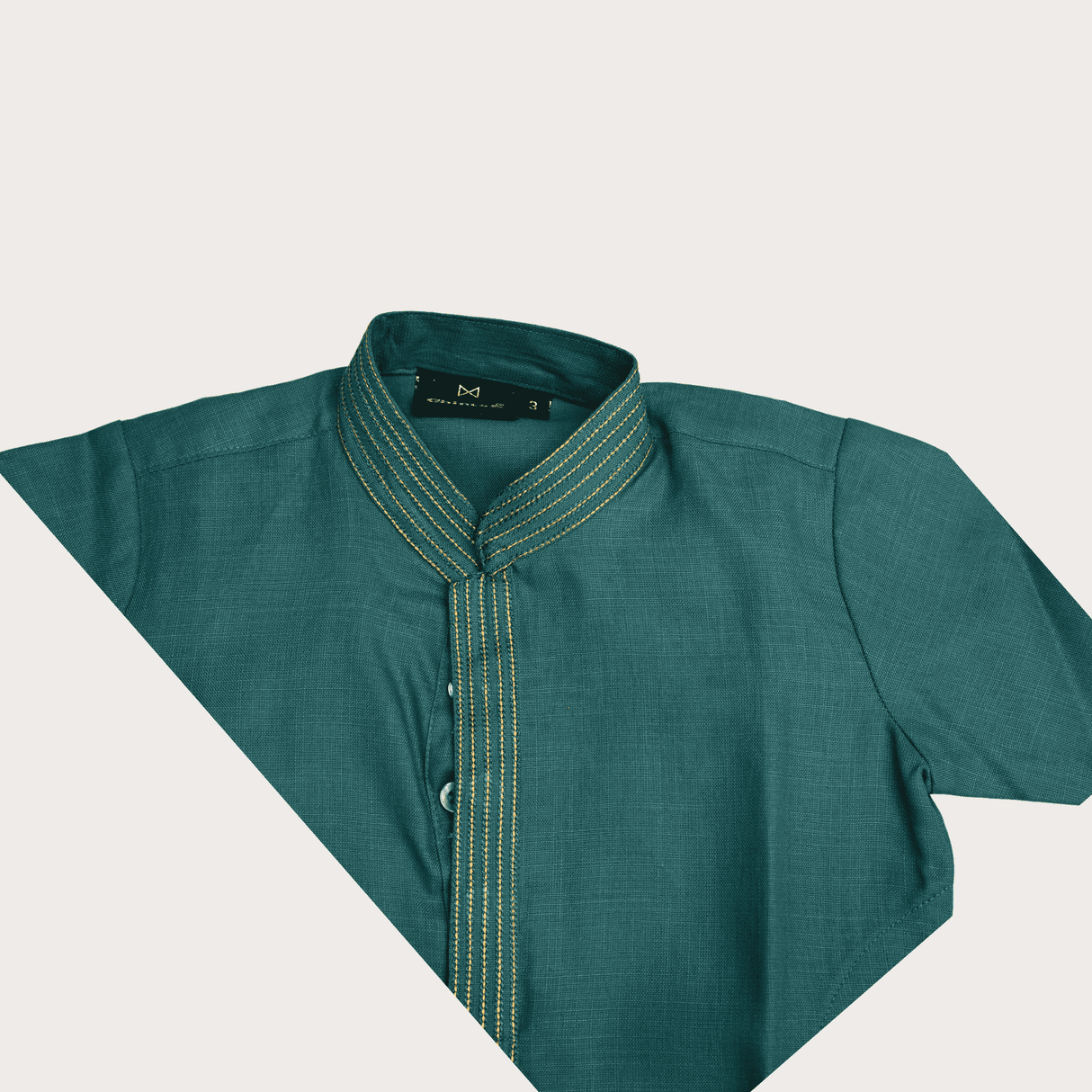 Boys Traditional With Work Chudidar Kurta Set - Blue