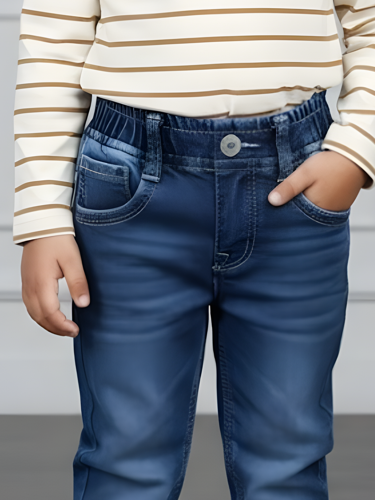 Boys' Classic Slim Fit Jogger Jeans - Dark Indigo Wash