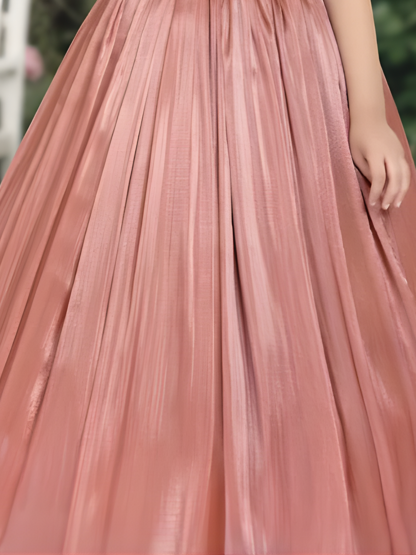 Girls Party Heavy Western Gown with work - Brown