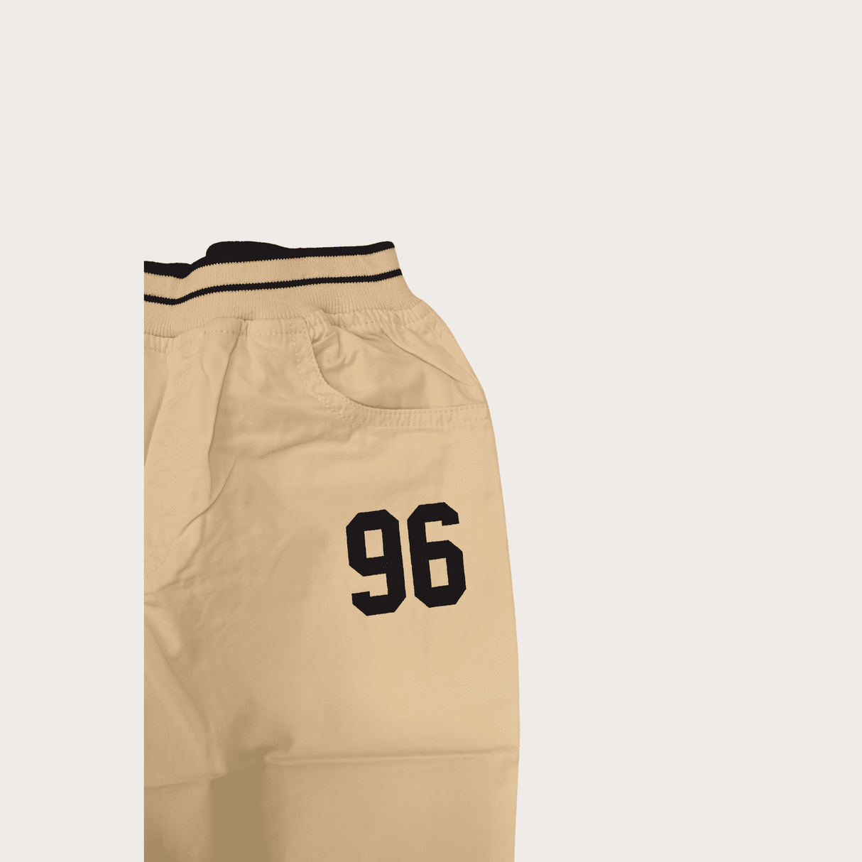 Boys Casual Plain Cotton Jamaican Full Elastic - White