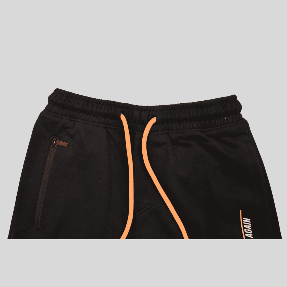 Boys Leisure Plain Rib Waist Shorts  - Blue