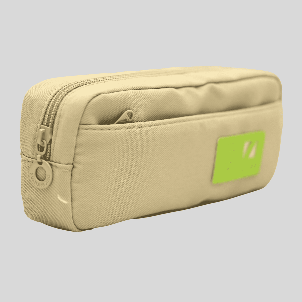 RS Pouch SINGLE ZIP Free Size - Grey.
