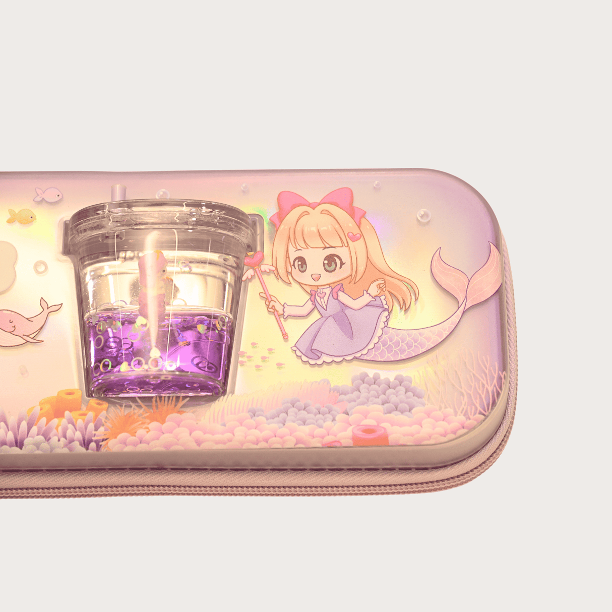 RS Pouch SINGLE ZIP Free Size - Purple.