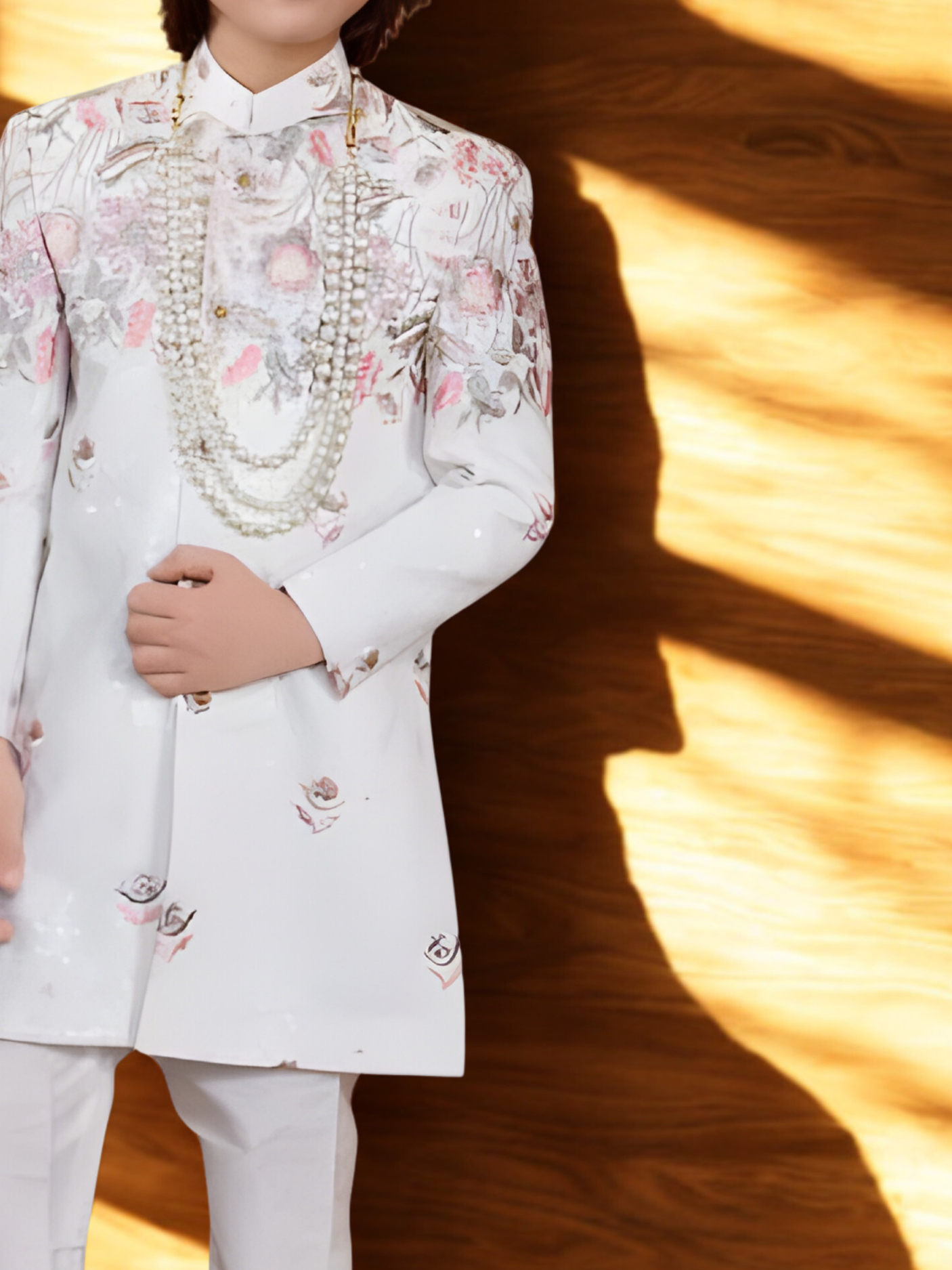 The Pearl Garden Sequin Embroidered Sherwani Set