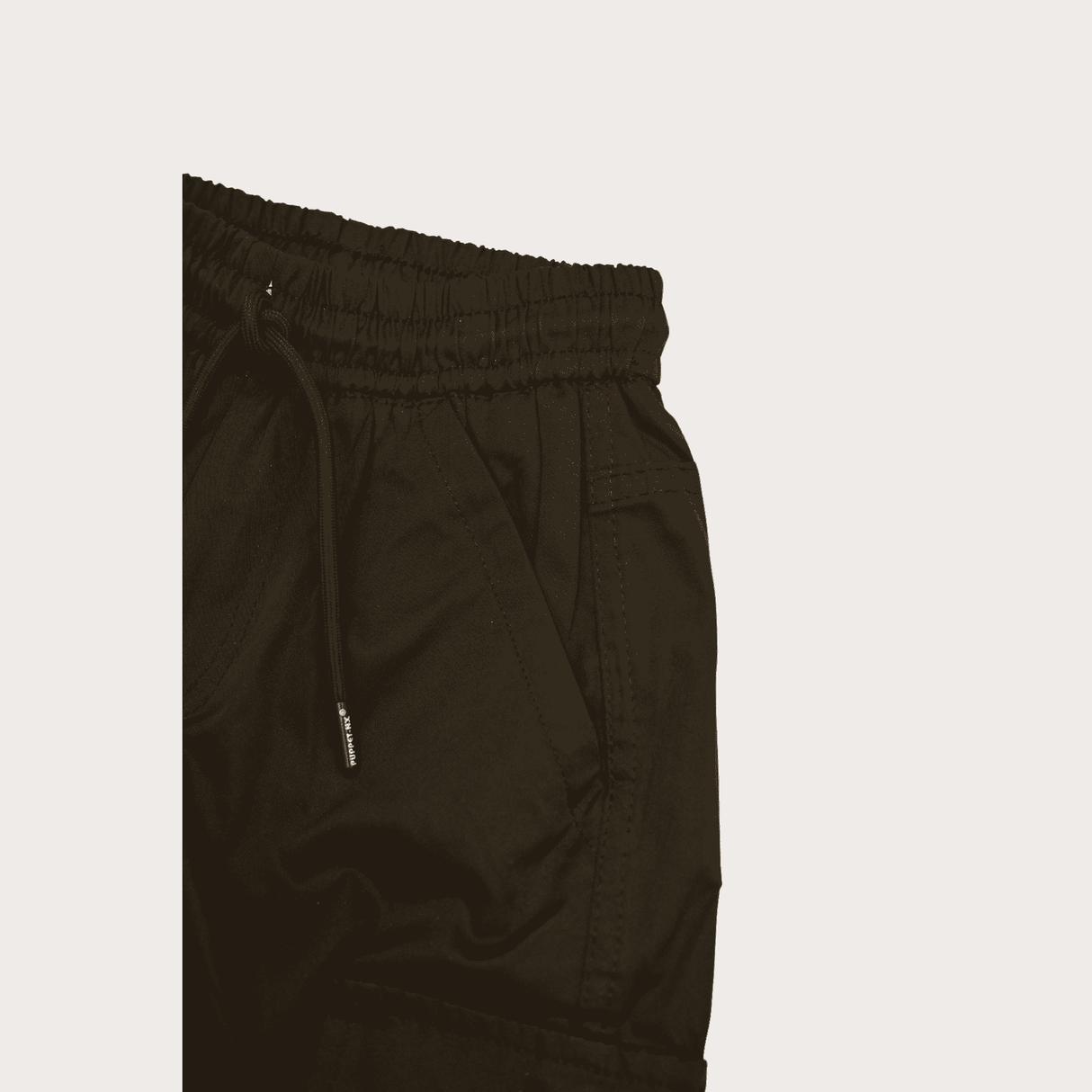 Boys Casual Printed Cotton Joggers With Rib - Black