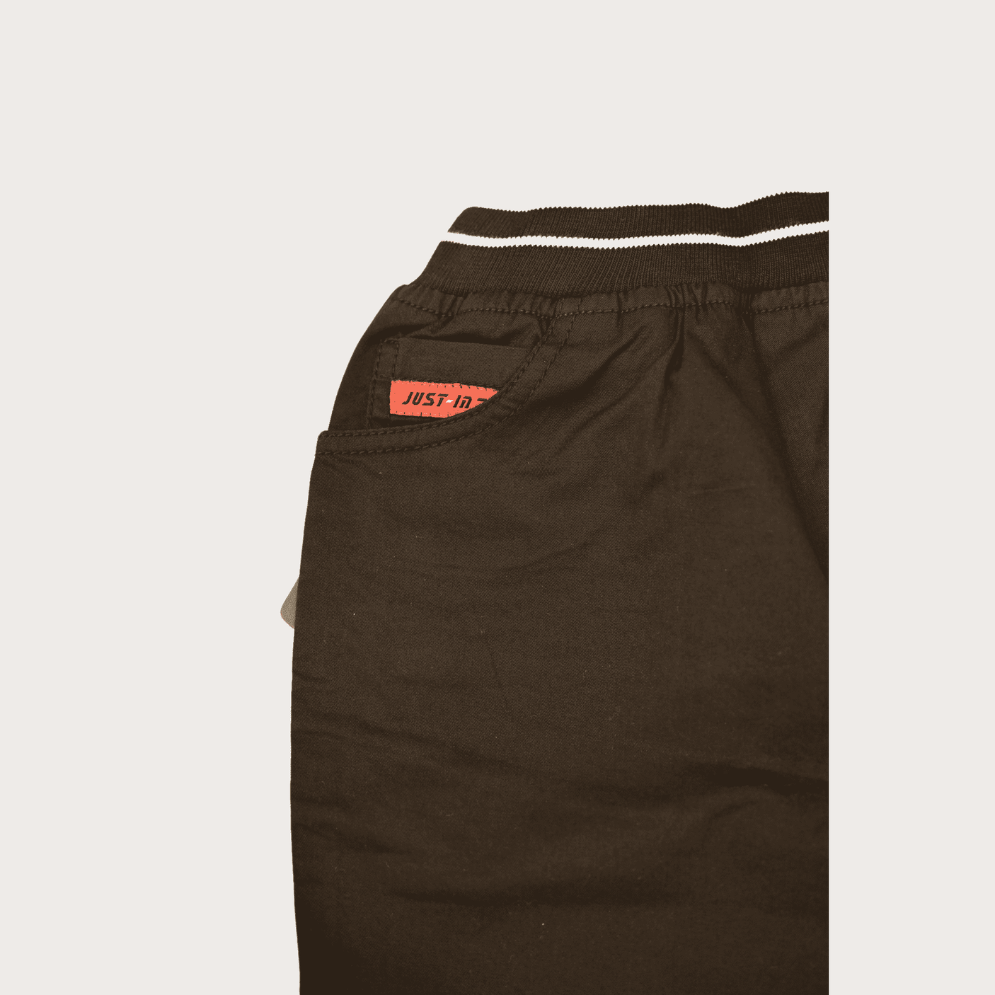 Boys Casual Plain Cotton Shorts Full Elastic - Black