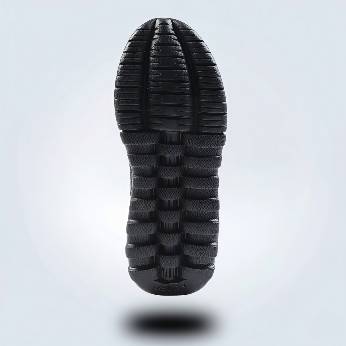 Liberty Force 10 Classic Black Lace-Up School Shoes.