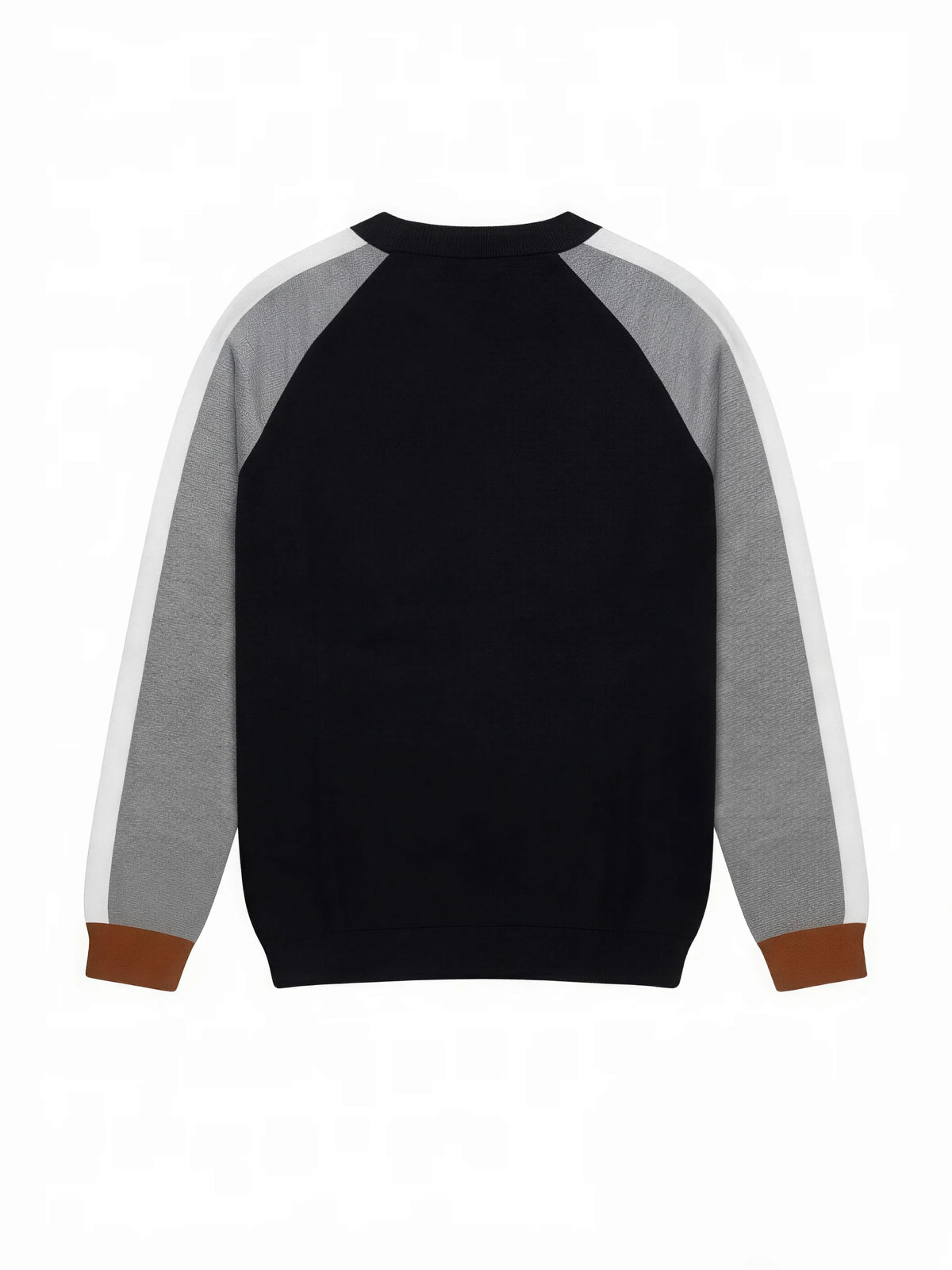 Black Graphic Printed Raglan Long Sleeve T-Shirt