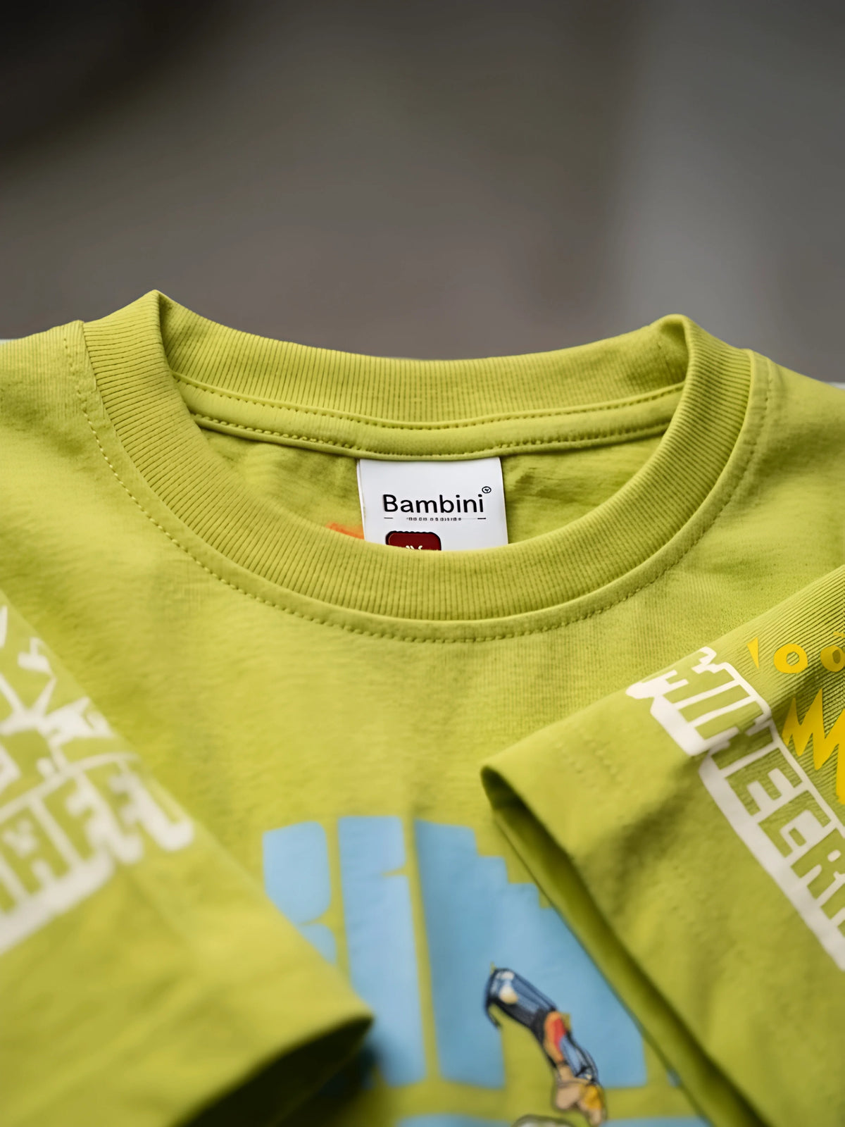Boys Lime Green Graphic Printed Casual T-Shirt