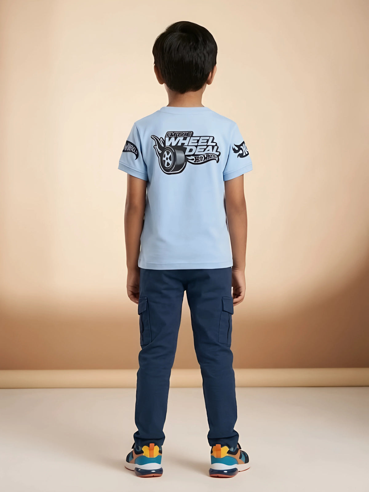 Boys Light Blue Casual T-Shirt - Everyday Streetwear Tee