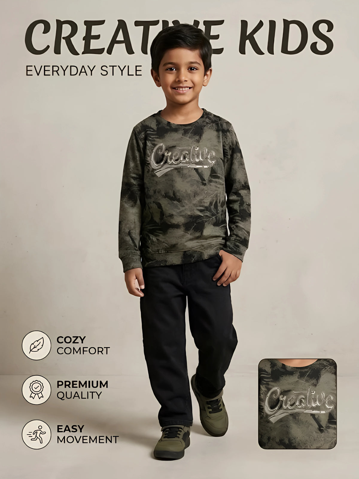 Green Leaf Print Casual T-Shirt Casual Wear