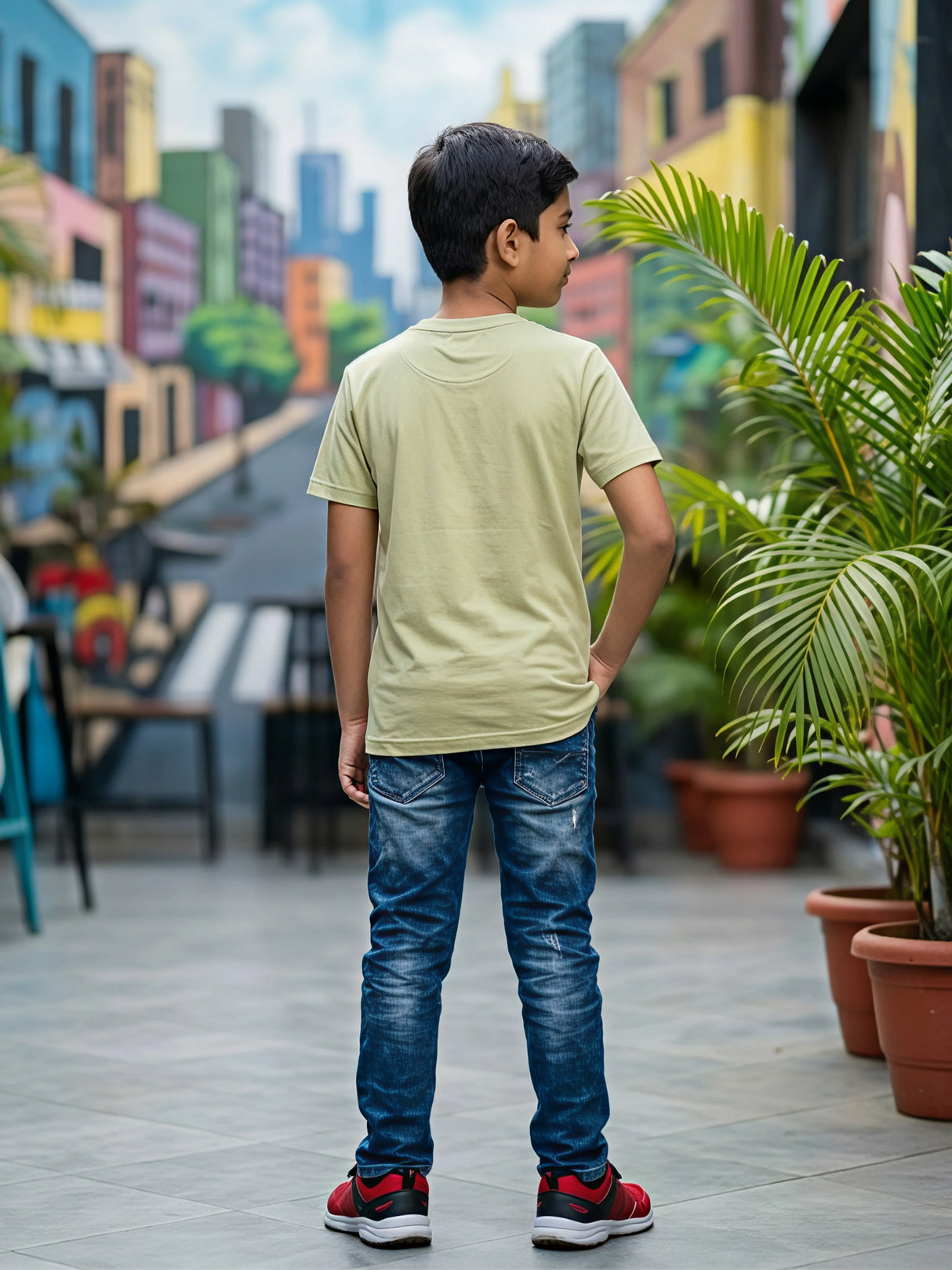 Boys Green Spider-Man Graphic T-Shirt