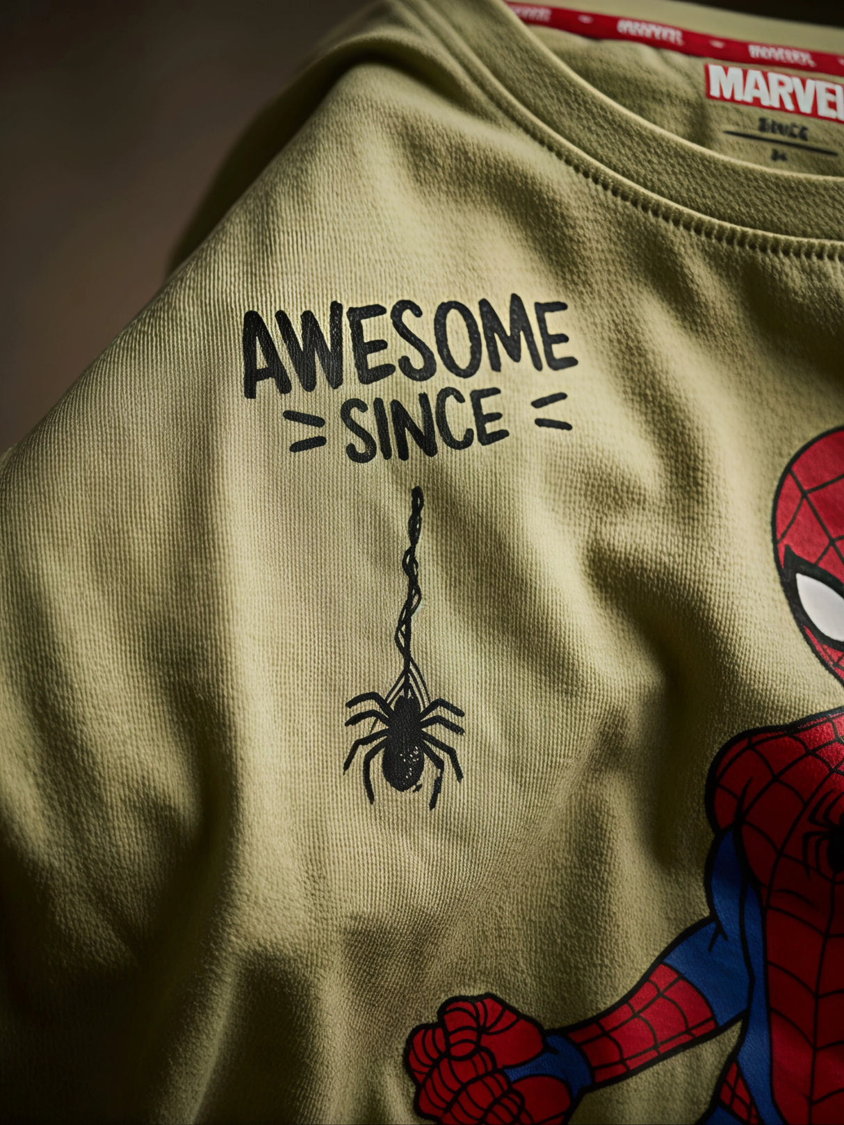 Boys Green Spider-Man Graphic T-Shirt
