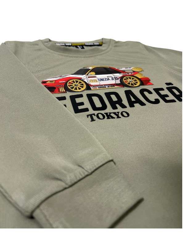 Boys' "Speedracer" Graphic Full-Sleeve T-Shirt - Green Color