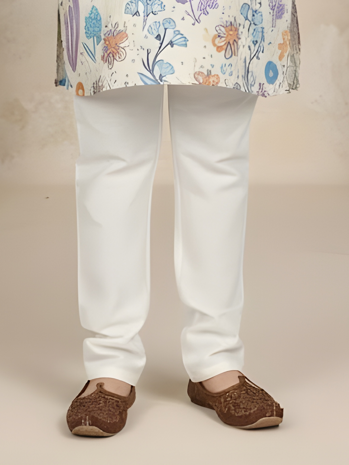 The Whimsical Meadow Floral Printed Kurta & Pajama Set.