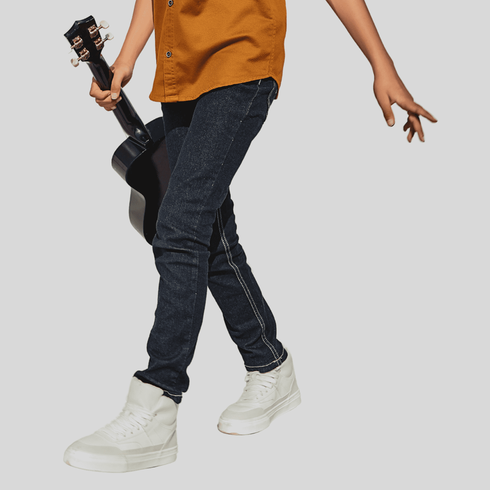 Boys Casual Full Sleeves Plain Regular Shirt - Yellow