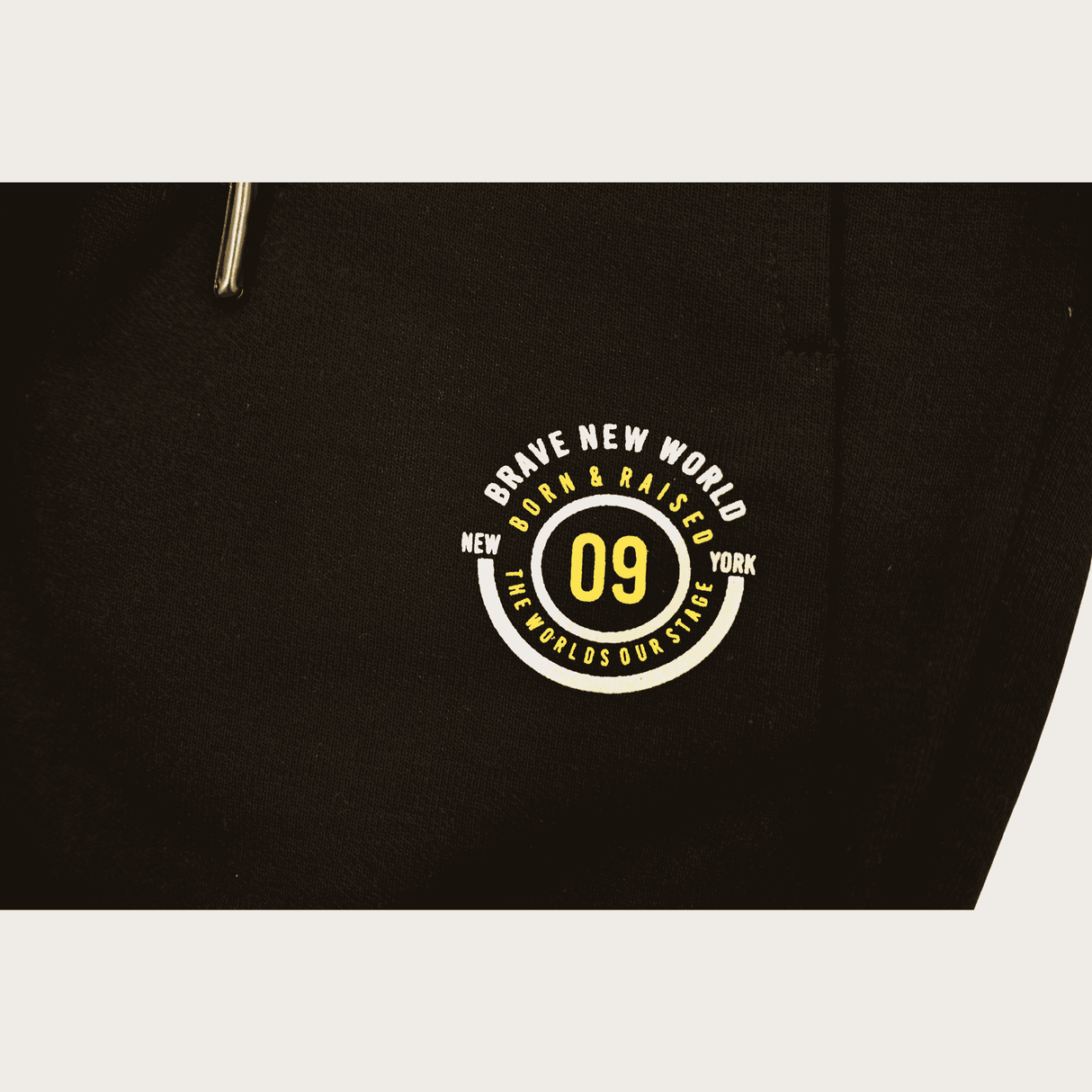 Boys Leisure Plain Rib Waist Track Pant W/O Rib - Black