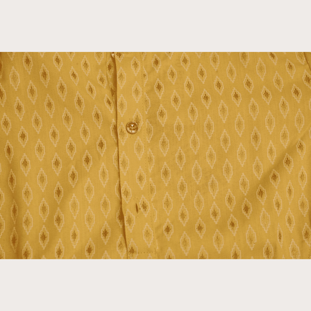 Boys Traditional With Work Chudidar Kurta Set - Yellow
