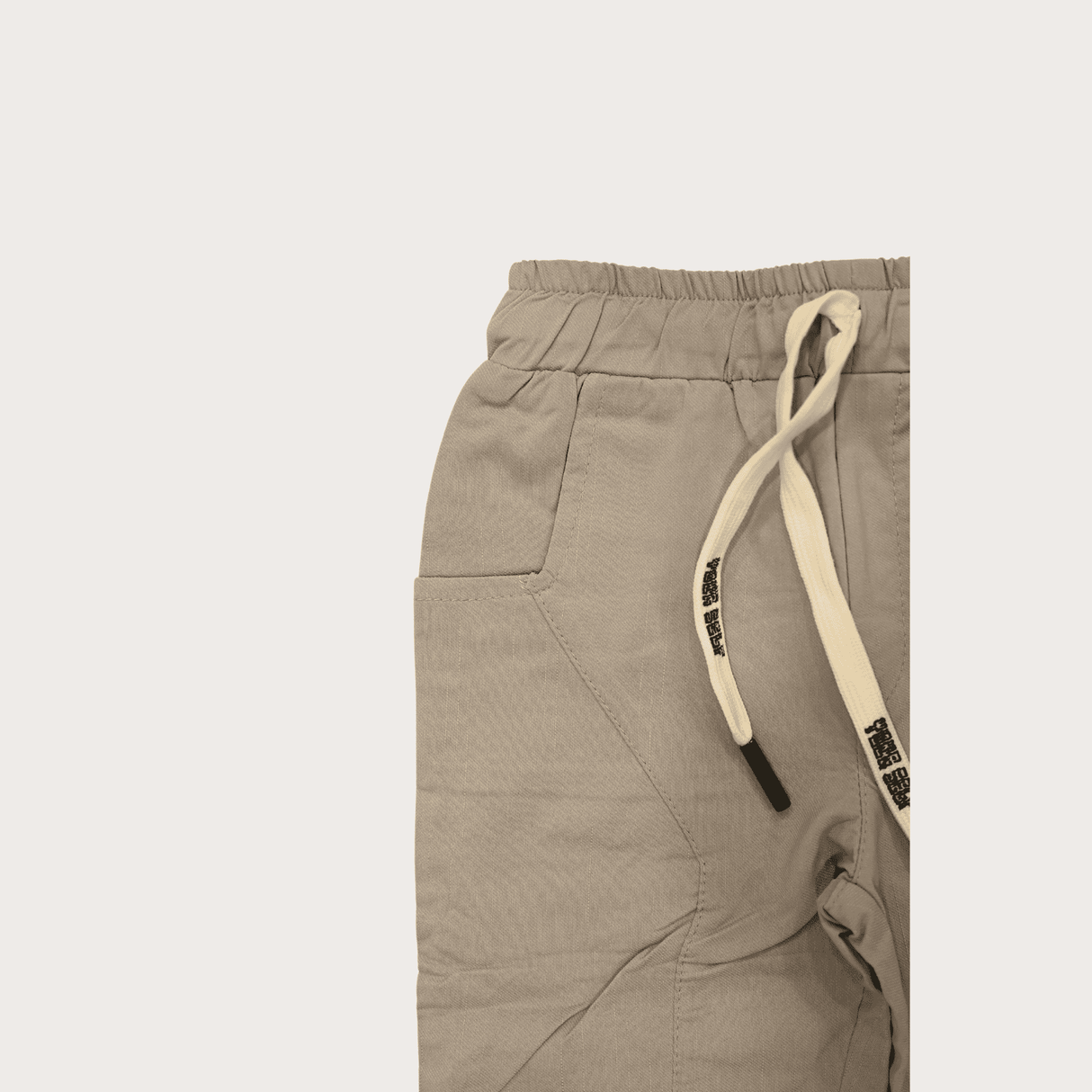 Boys Leisure Plain Rib Waist Track Pant W/O Rib - L.Grey