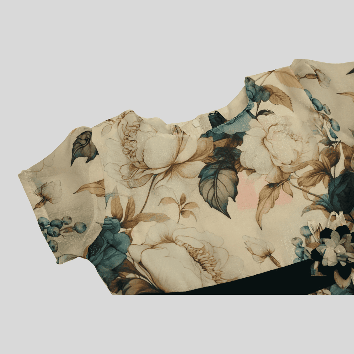 Girls Casual Printed Cotton Frocks - Green