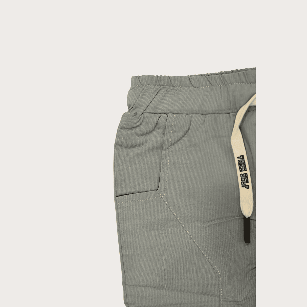 Boys Leisure Plain Rib Waist Track Pant W/O Rib - Sky Blue