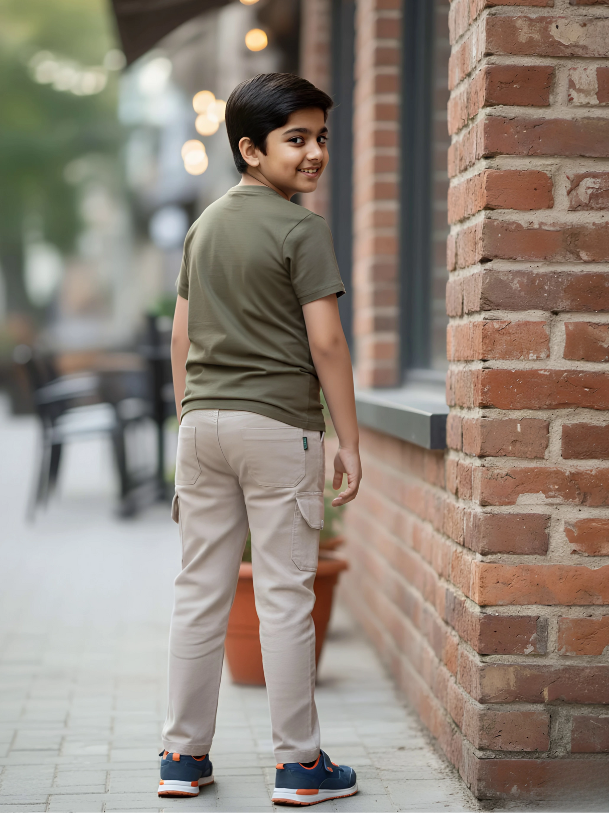 Boys' Urban Adventure Cotton Cargo Pants – Grey