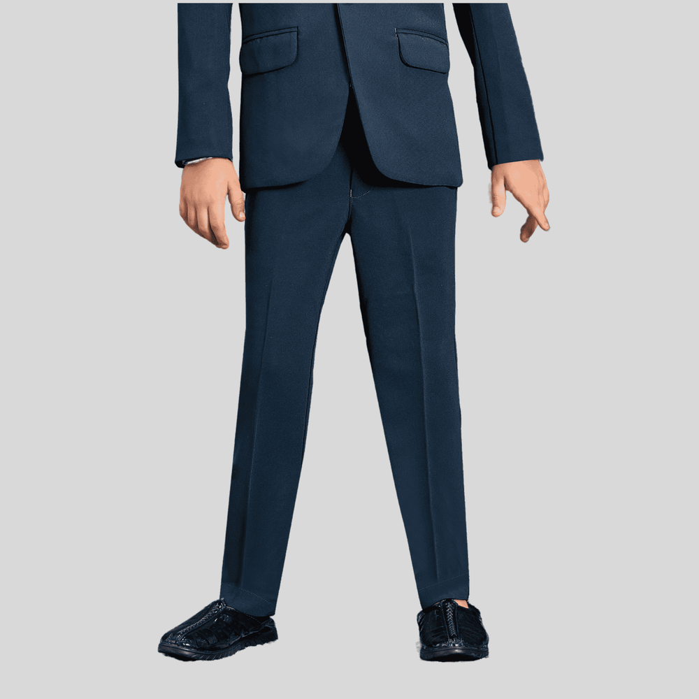 Boys Party 3 Piece Suit With Bow-Purple