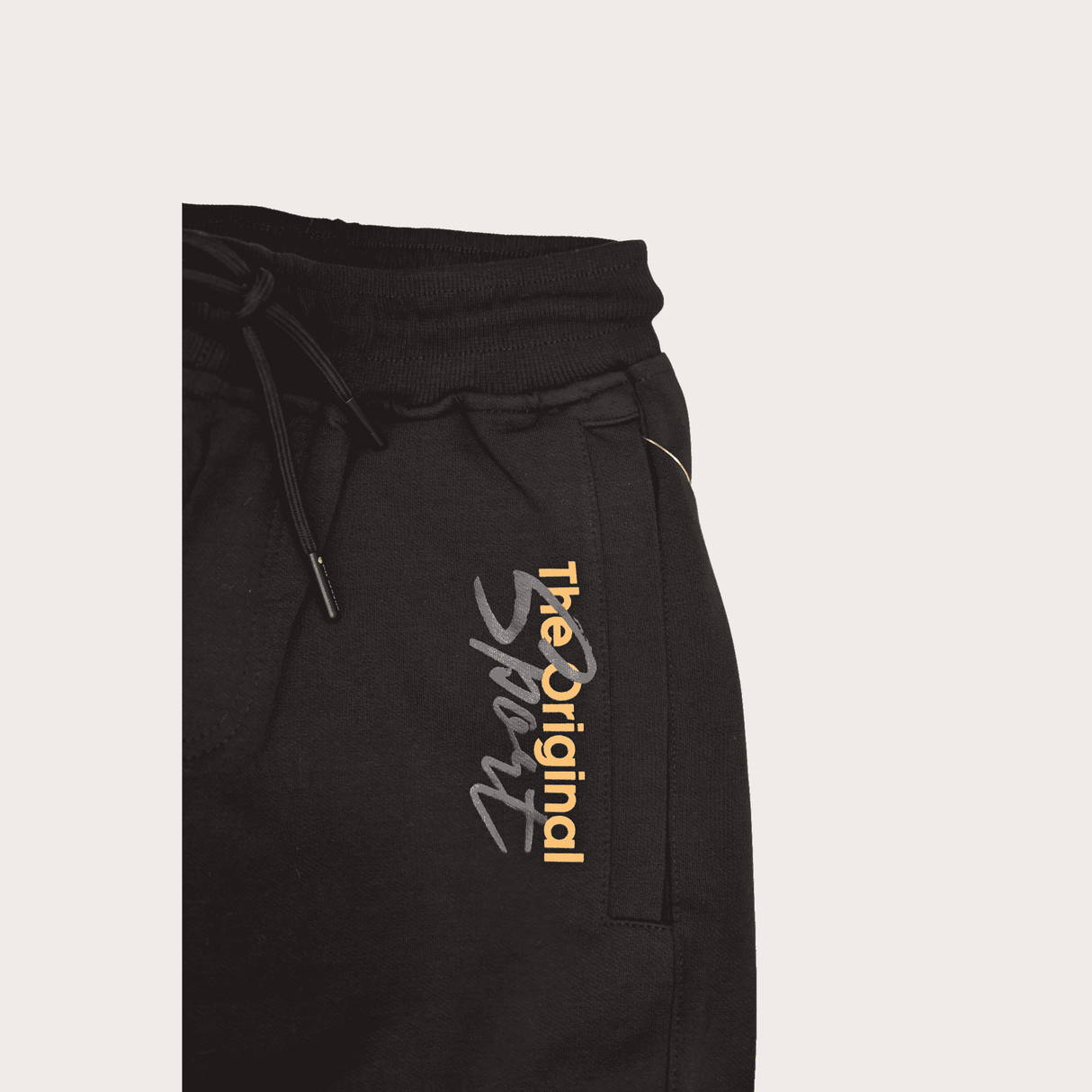 Boys Leisure Plain Rib Waist Track Pant With Rib - Navy Blue