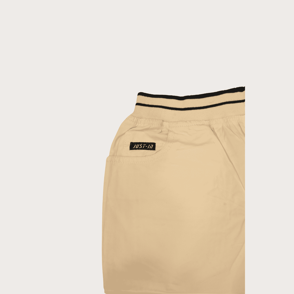 Boys Casual Plain Cotton Jamaican Full Elastic - White