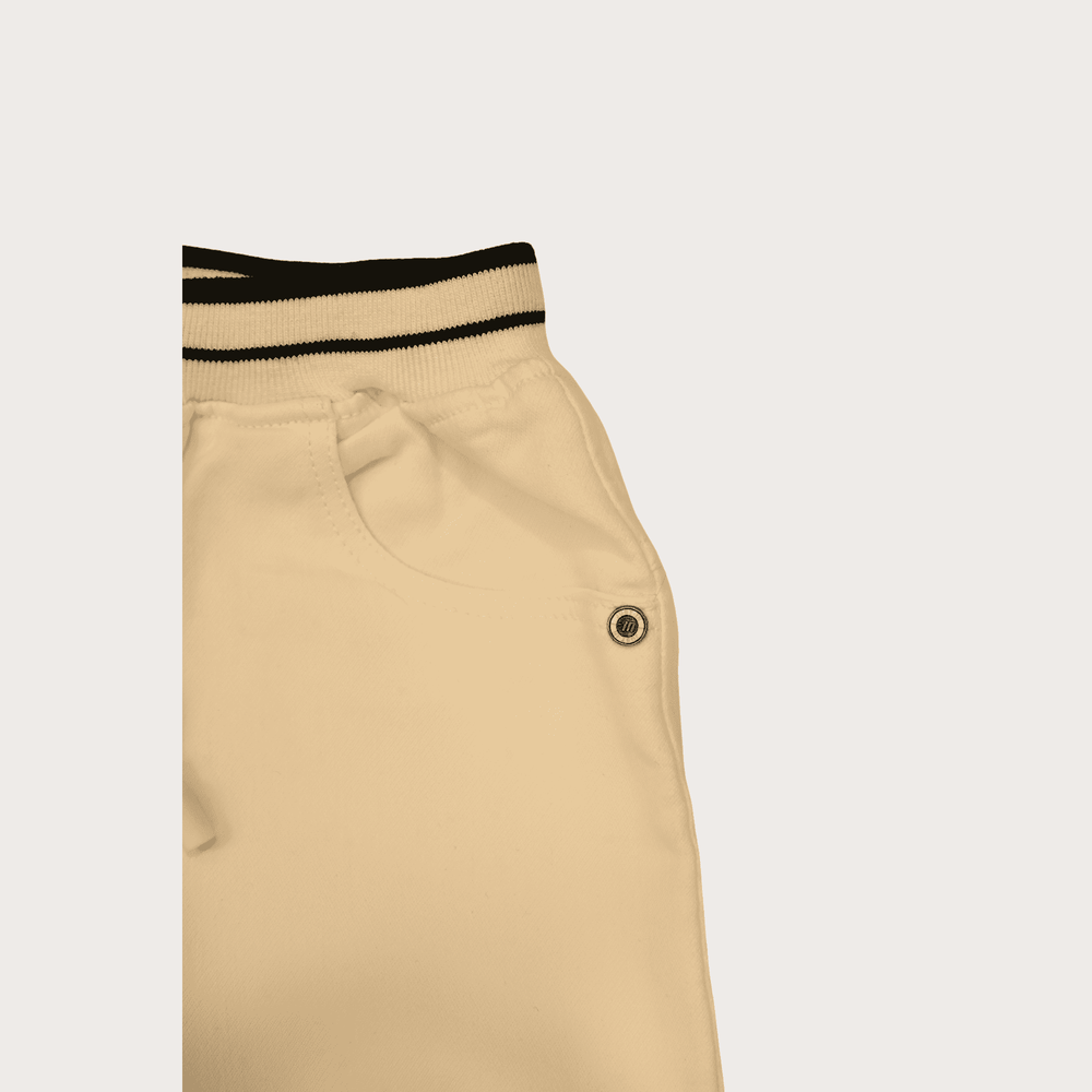 Boys Casual Plain Cotton Jamaican Full Elastic - White