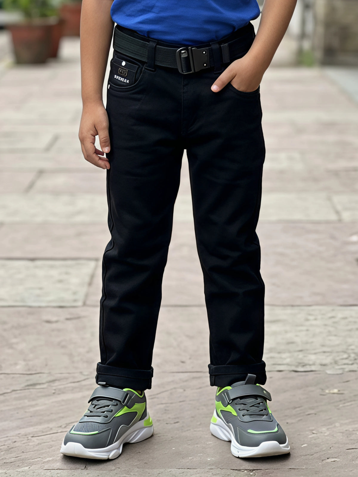 Boys’ Slim Fit Midnight Black Denim Jeans