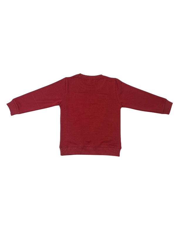 Boys' "Good Day" Graphic T-Shirt with Pocket - Maroon Color