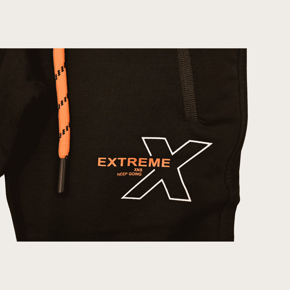 Boys Leisure Plain Rib Waist Track Pant W/O Rib - Black