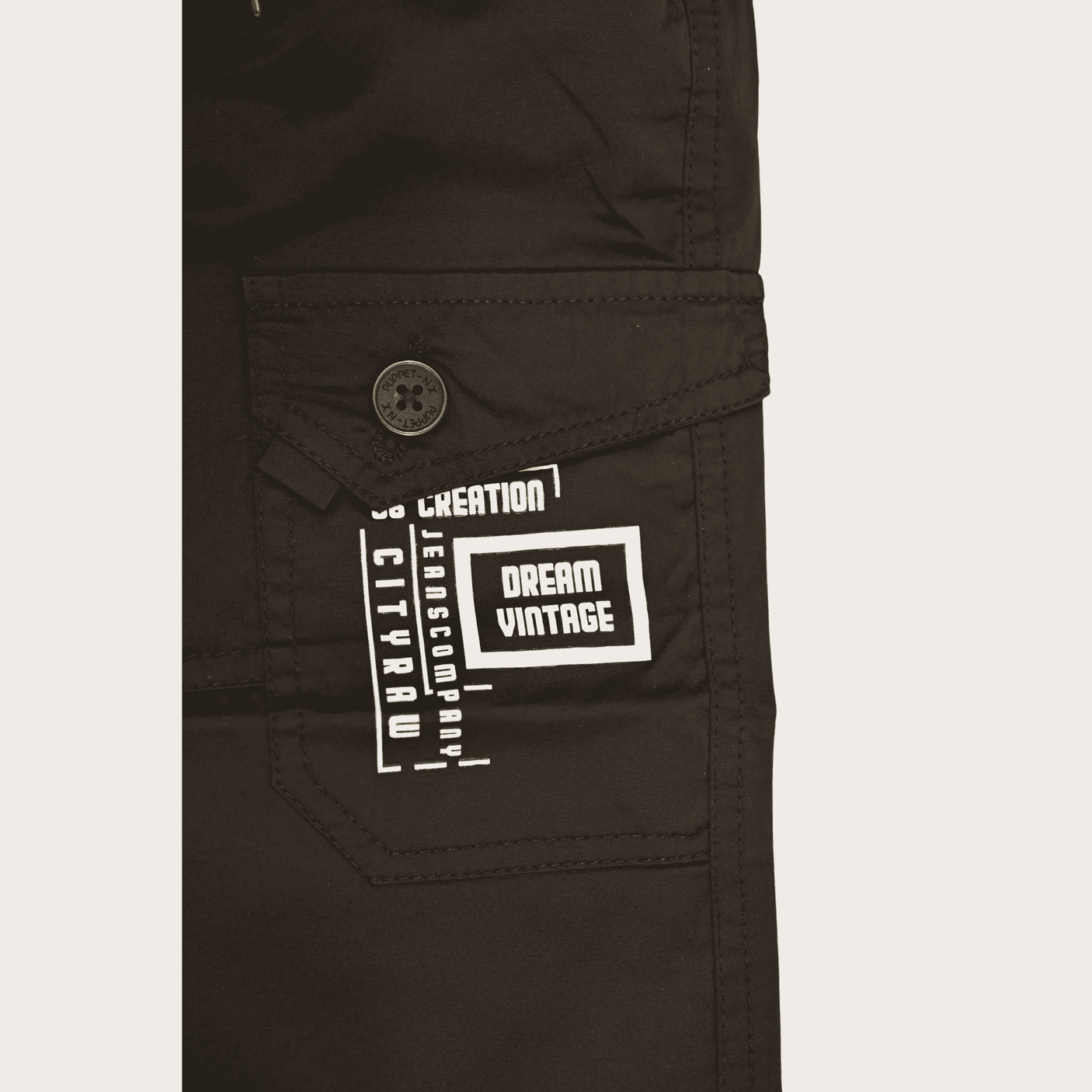 Boys Casual Plain Cotton Joggers With Rib - Black