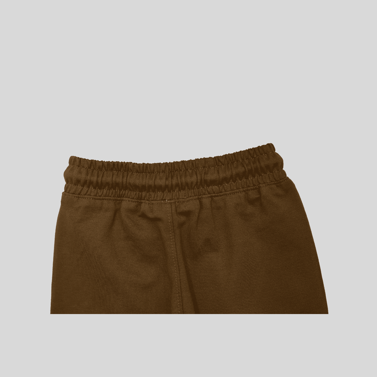 Boys Leisure Plain Elastic Waist Track Pant With Rib - Olive Green