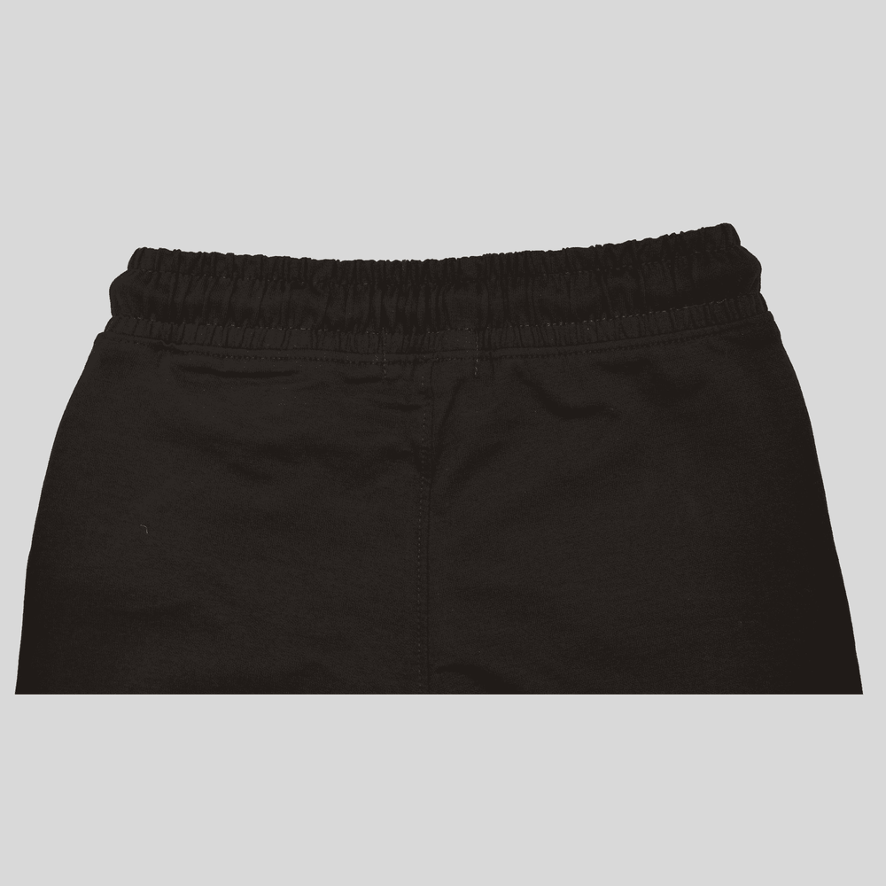 Boys Leisure Plain Elastic Waist Track Pant With Rib - Navy Blue