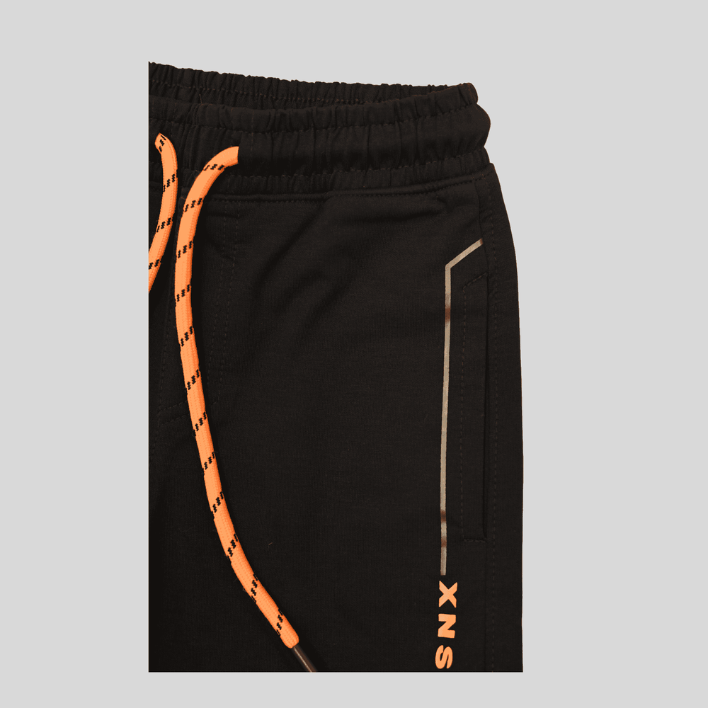 Boys Leisure Plain Rib Waist Shorts  - Blue