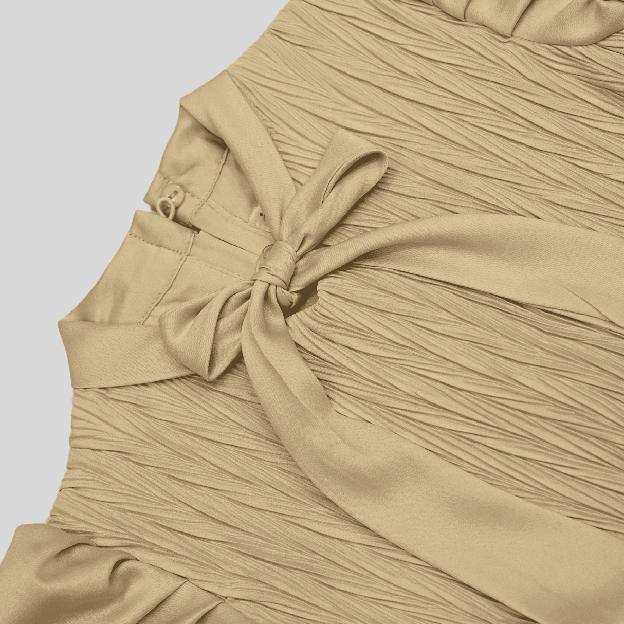 Girls Casual Printed Fancy Frocks - Fawn