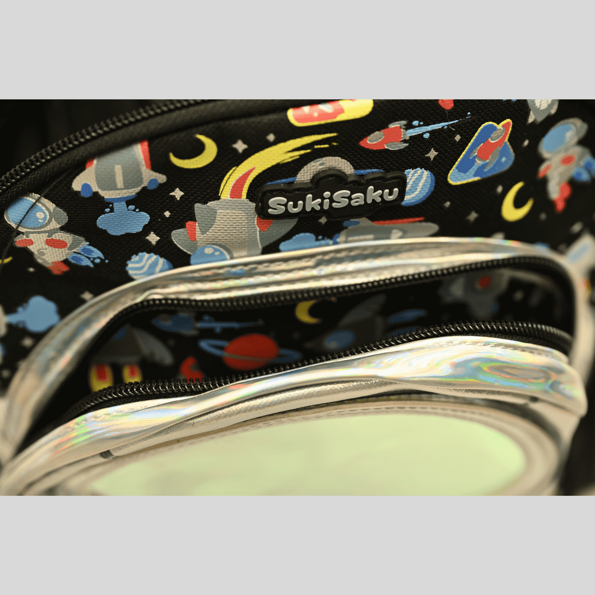 BT School Bag Back Pack For UNISEX - Silver.