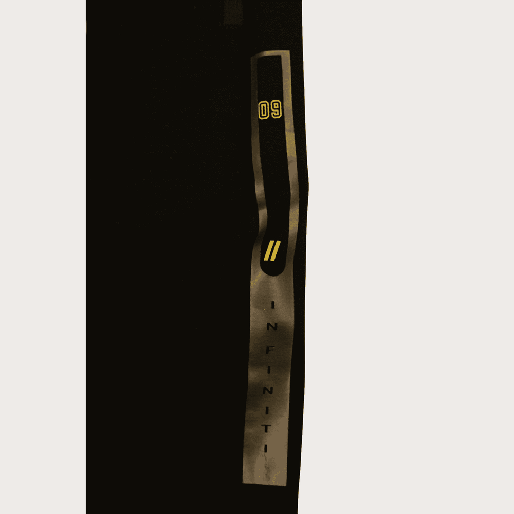 Boys Leisure Plain Rib Waist Track Pant With Rib - Black